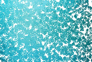 Çemberli hafif Mavili vektör şablonu. Doğa tarzında bulanık halkaları olan güzel renkli çizimler. Posterler, afişler için tasarım.