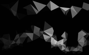 Çizgileri ve üçgenleri olan vektörsüz bir düzen. Soyut arkaplanda renkli eğimli üçgenler