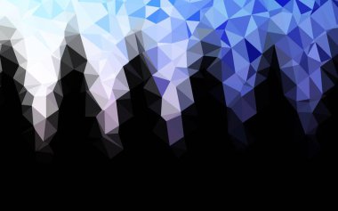 Çizgileri ve üçgenleri olan vektörsüz bir düzen. Soyut arkaplanda renkli eğimli üçgenler