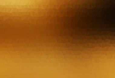 Koyu sarı, turuncu vektör çokgen arkaplan. Gradyanı olan belirsiz bir soyut çizim. İşiniz için yepyeni bir tasarım..