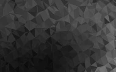 Çizgileri ve üçgenleri olan vektörsüz bir düzen. Soyut arkaplanda renkli eğimli üçgenler