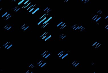 Renkli çizgileri olan koyu mavi vektör dokusu. Bulanık arkaplanda gradyanı olan çizgiler. İş ilanınız için akıllı tasarım.