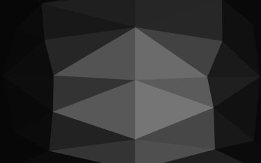 Çizgileri ve üçgenleri olan vektörsüz bir düzen. Soyut arkaplanda renkli eğimli üçgenler