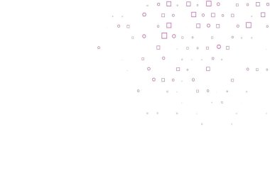 Noktalı, noktalı, küplü açık mor vektör arkaplanı. Soyut tarzda dekoratif tasarım, daireler, dikdörtgenler. Marka kitabın için tamamen yeni bir şablon.