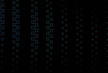 Koyu mavi, çizgili yeşil vektör arkaplan, dikdörtgenler. Renkli dikdörtgenleri olan bir resim. Cep telefonları için arka plan.