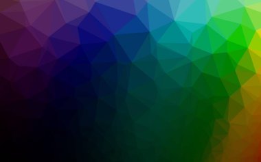 Çizgileri ve üçgenleri olan vektörsüz bir düzen. Soyut arkaplanda renkli eğimli üçgenler