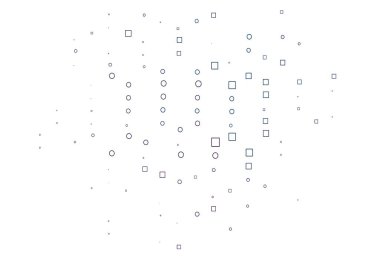 Açık mavi, dikdörtgenli kırmızı vektör arkaplan. Dikdörtgenleri ve kareleri olan güzel bir çizim. İş broşürleri, broşürler için desen.