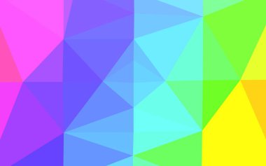 Çizgileri ve üçgenleri olan vektörsüz bir düzen. Soyut arkaplanda renkli eğimli üçgenler