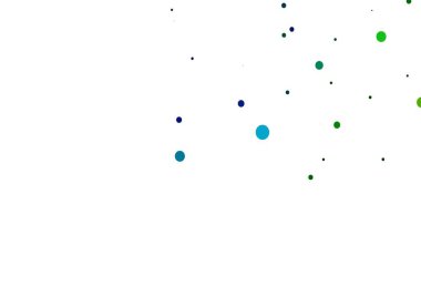 Açık Çokrenkli, daireli Gökkuşağı vektör şablonu. Bulanık dekoratif tasarım baloncuklu soyut tarzda. Suyun deseni, yağmur damlaları.