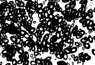 Dairesel siyah ve beyaz vektör şablonu. Doğa tarzında bulanık halkaları olan güzel renkli çizimler. Posterler, afişler için tasarım.