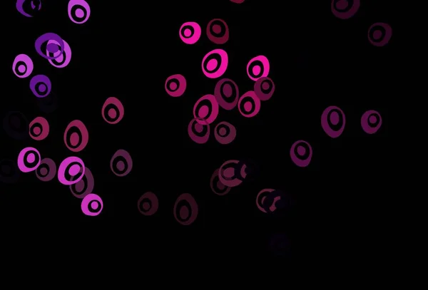 Темно Розовая Синяя Векторная Компоновка Кружочками Размытый Декоративный Дизайн Абстрактном — стоковый вектор