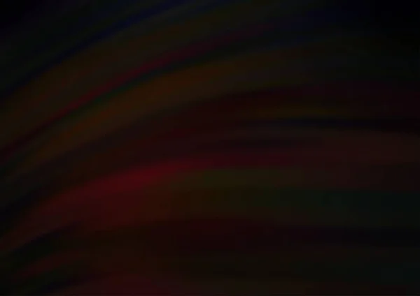 Zakřivené Světelné Paprsky Tmavě Tónovaných Barvách Vektorové Pozadí Moderní Ilustrace — Stockový vektor