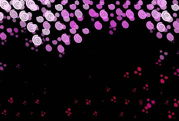 Plantilla Vectorial Dark Pink Con Formas Burbuja Ilustración Abstracta Colorida — Archivo Imágenes Vectoriales