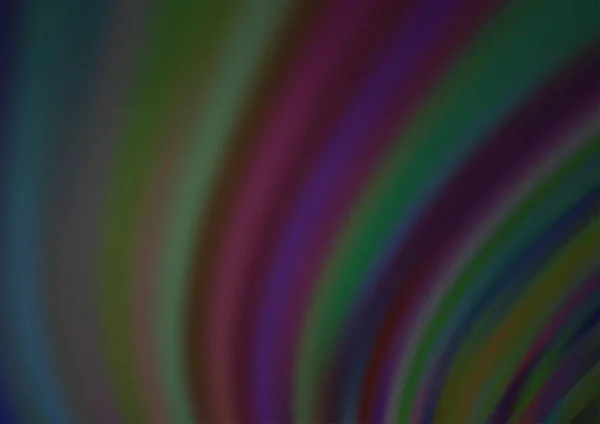 Gebogen Lichtstralen Donker Getinte Kleuren Vectorachtergrond Moderne Illustratie Met Verloop — Stockvector