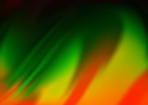 Изогнутые Лучи Света Векторном Фоне Радужных Цветов Современная Иллюстрация Градиентным — стоковый вектор