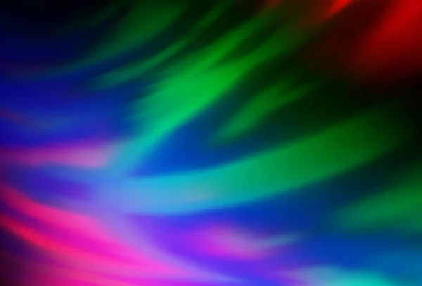 Dark Multicolor Rainbow Vektor Modernen Eleganten Hintergrund Leuchtend Farbige Illustration — Stockvektor
