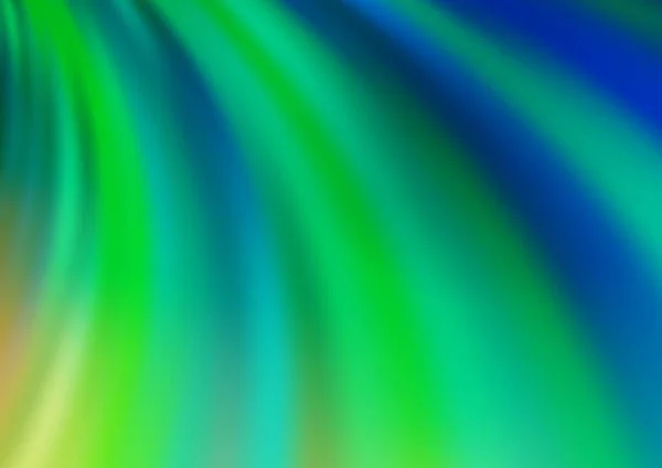 虹色のベクトル背景に湾曲した光線 グラデーションぼかしのモダンなイラスト — ストックベクタ