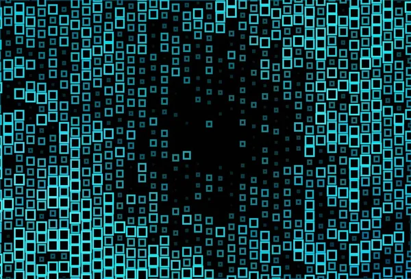 Tmavě Modrý Vektorový Vzor Čtvercovém Stylu Krásná Ilustrace Obdélníky Čtverci — Stockový vektor