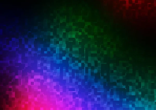 Dark Multicolor Rainbow Vektoröverdrag Polygonal Stil Illustration Med Uppsättning Färgglada — Stock vektor