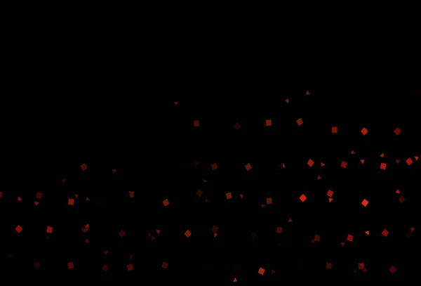 Σκούρο Πορτοκαλί Διάνυσμα Φόντο Τρίγωνα Κύκλους Κύβους Glitter Αφηρημένη Απεικόνιση — Διανυσματικό Αρχείο