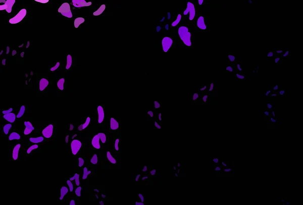 Dark Purple Fond Vectoriel Rose Avec Des Formes Abstraites Illustration — Image vectorielle