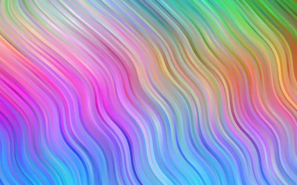 Lignes Ondes Floues Différentes Formes Couleurs Une Vague Illustration Abstraite — Image vectorielle