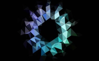 Çizgileri ve üçgenleri olan vektörsüz bir düzen. Soyut arkaplanda renkli eğimli üçgenler