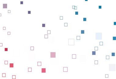 Açık mavi, kare biçiminde kırmızı vektör şablonu. Dikdörtgen şekilli soyut çizimler. İş ilanınız için akıllı tasarım.