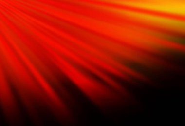 Koyu kırmızı, düz çizgileri olan sarı vektör düzeni. Bulanık dekoratif tasarım basit bir şekilde çizgilerle. Reklamlar, posterler, afişler için desen.