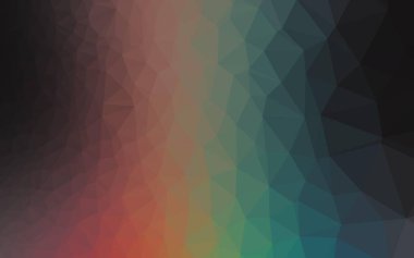 Çizgileri ve üçgenleri olan vektörsüz bir düzen. Soyut arkaplanda renkli eğimli üçgenler