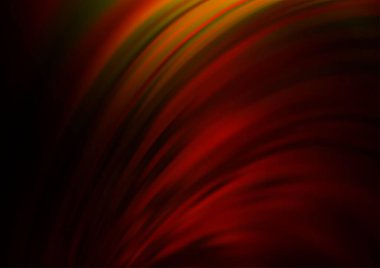 Gökkuşağı renk vektör arkaplanındaki kıvrımlı ışık ışınları. Gradyan bulanıklığı olan modern illüstrasyon