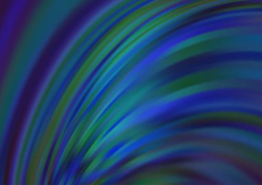 Gökkuşağı renk vektör arkaplanındaki kıvrımlı ışık ışınları. Gradyan bulanıklığı olan modern illüstrasyon