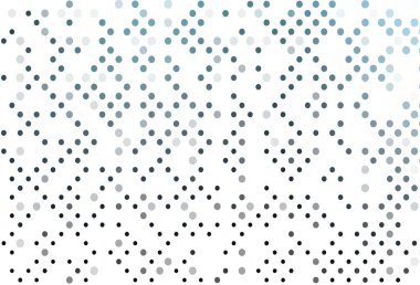 Noktalı açık mavi vektör arkaplanı. Soyut arka planda bulanık kabarcıklar ve renkli gradyan. Güzel web siteleri için desen.