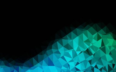 Çizgileri ve üçgenleri olan vektörsüz bir düzen. Soyut arkaplanda renkli eğimli üçgenler