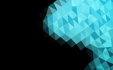 Çizgileri ve üçgenleri olan vektörsüz bir düzen. Soyut arkaplanda renkli eğimli üçgenler