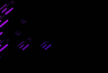 Renkli çizgileri olan koyu mor vektör dokusu. Bulanık arkaplanda gradyanı olan çizgiler. İş ilanınız için akıllı tasarım.