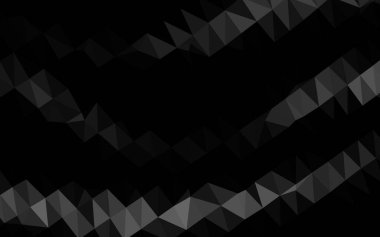 Çizgileri ve üçgenleri olan vektörsüz bir düzen. Soyut arkaplanda renkli eğimli üçgenler