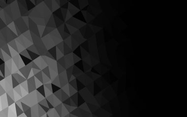 Çizgileri ve üçgenleri olan vektörsüz bir düzen. Soyut arkaplanda renkli eğimli üçgenler