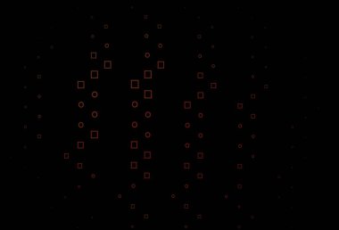 Koyu turuncu vektör kapağı çok kenarlı. Renkli dikdörtgenleri olan bir resim. İş ilanınız için akıllı tasarım.