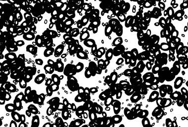 Dairesel şekilli siyah ve beyaz vektör düzeni. Doğa tarzında bulanık halkaları olan güzel renkli çizimler. Güzel web siteleri için desen.