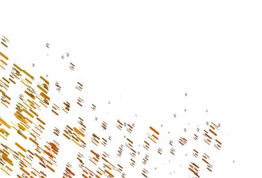 Açık sarı, dar çizgileri olan turuncu vektör deseni. Bulanık dekoratif tasarım basit bir şekilde çizgilerle. İş ilanınız için akıllı tasarım.