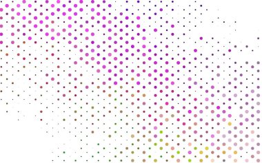 Noktalı vektör arkaplanı. Belirli soyut çemberlerle illüstrasyon. Web siteleri için desen