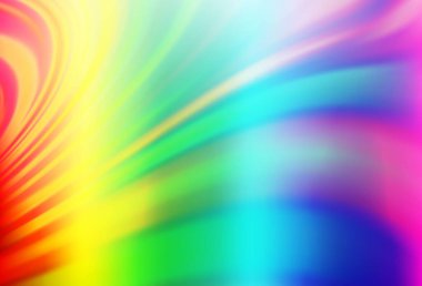 Açık renkli, sıvı şekilli Gökkuşağı vektör deseni. Eğilimli zarif, parlak bir çizim. İşiniz için en iyi bulanık tasarım..