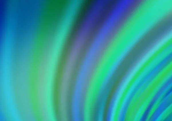 虹色のベクトル背景に湾曲した光線 グラデーションぼかしのモダンなイラスト — ストックベクタ