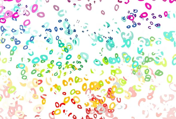 光多色 球とレインボーベクトルパターン 自然のスタイルで色の泡と抽象的なイラスト ポスター バナーのデザイン — ストックベクタ