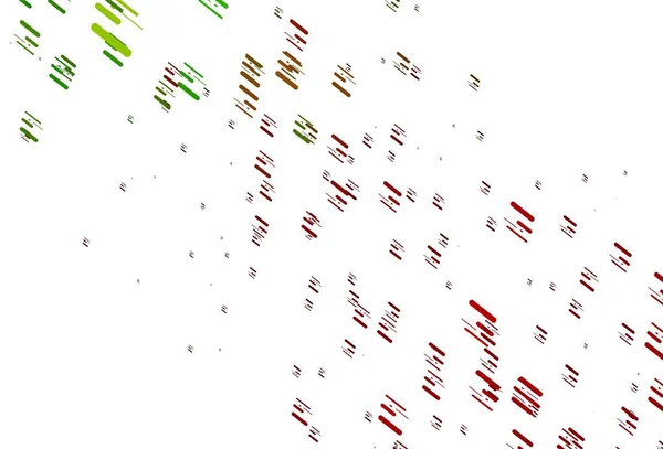 Ljusgrön Röd Vektor Layout Med Platta Linjer Glitter Abstrakt Illustration — Stock vektor