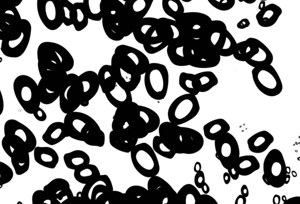 Schwarz Weißer Vektorhintergrund Mit Punkten Illustration Mit Einer Reihe Leuchtender — Stockvektor