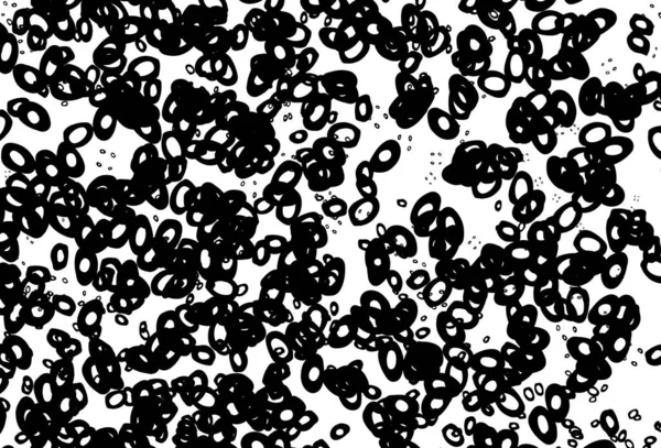 Черно Белая Векторная Текстура Дисками Абстрактная Иллюстрация Цветными Пузырями Стиле — стоковый вектор