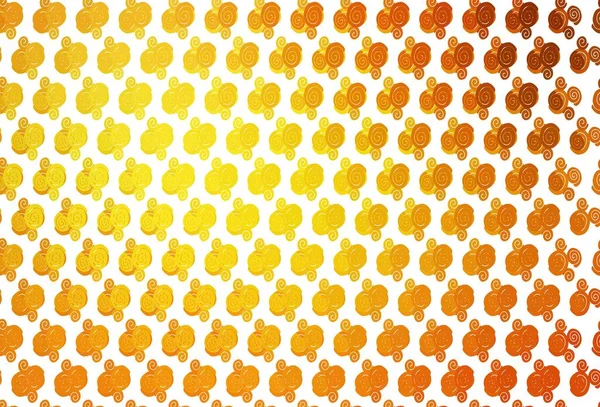 Modèle Vectoriel Orange Clair Avec Rubans Pliés Illustration Brillante Qui — Image vectorielle