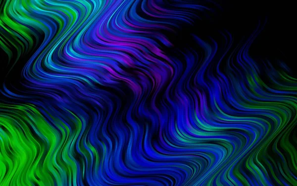 Lignes Ondes Floues Différentes Formes Couleurs Une Vague Illustration Abstraite — Image vectorielle